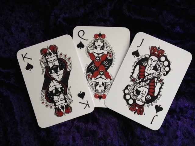 Rogue Queen Playing Cards Spades Court Cards
