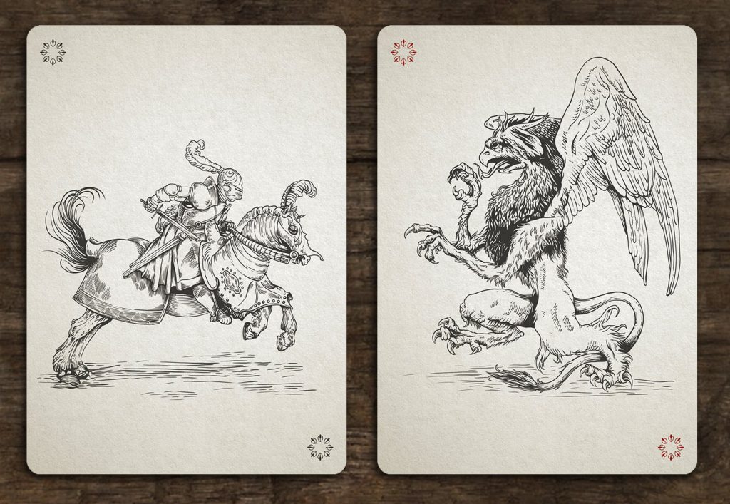 Medieval Playing Cards Jokers