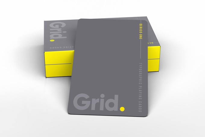 Grid Playing Cards back and tuck